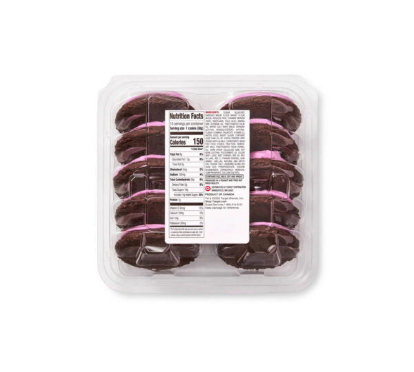 Valentine's Day Pink Frosted Chocolate Cookies - Imagen 3